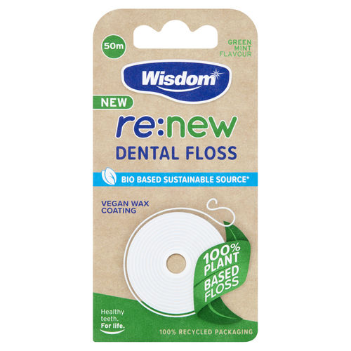 Wisdom RE-NEW Dental Floss 50m
